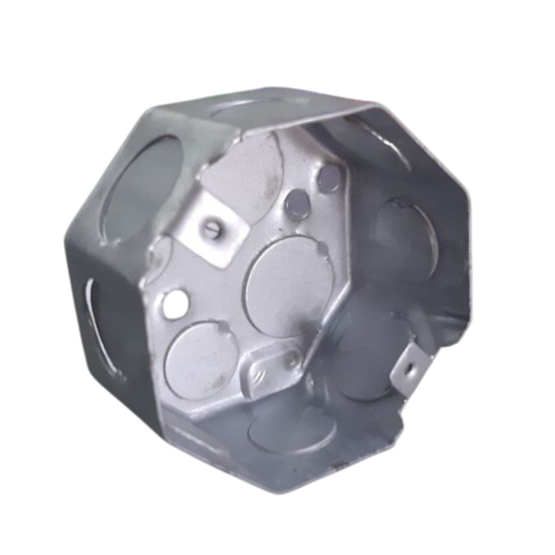 CAJA OCTOGONAL METALICA