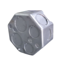 CAJA OCTOGONAL METALICA