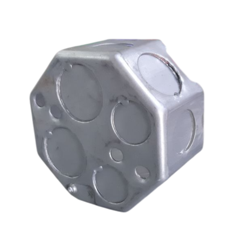 CAJA OCTOGONAL METALICA