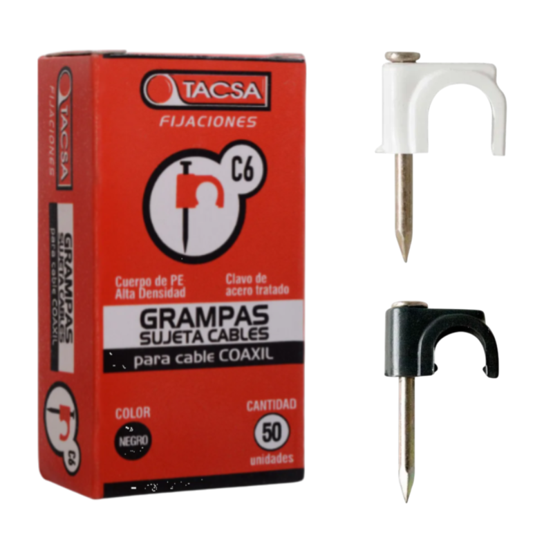 GRAMPA PARA CABLE COAXIL N°6