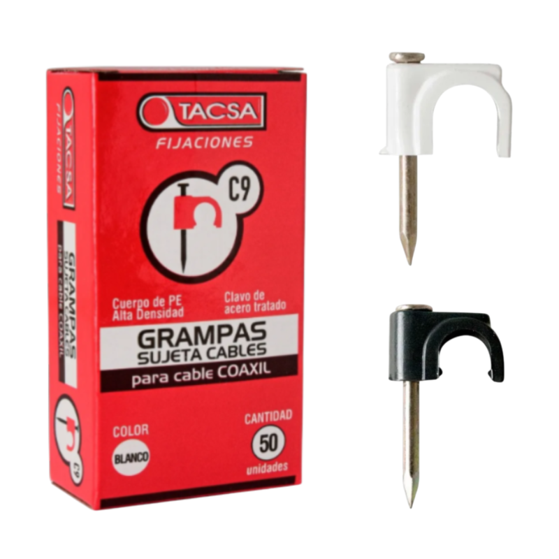 GRAMPA PARA CABLE COAXIL N°9