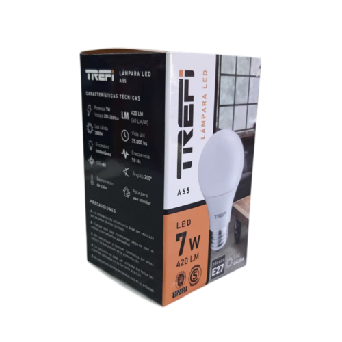 LAMPARA LED 7W CALIDA - TREFI