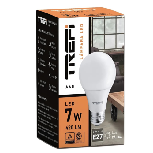 LAMPARA LED 7W CALIDA - TREFI