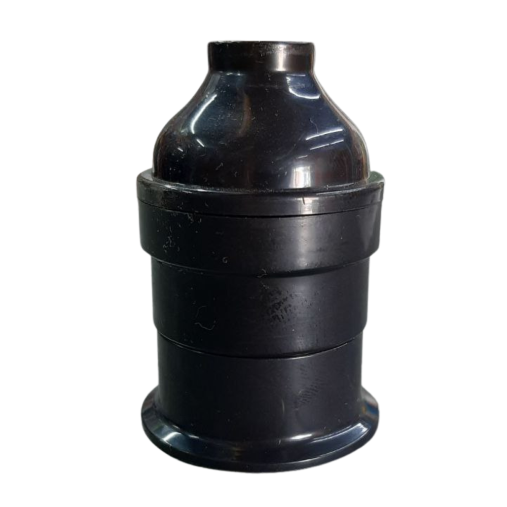 PORTALAMPARA 3 PIEZAS NEGRO - DELUX