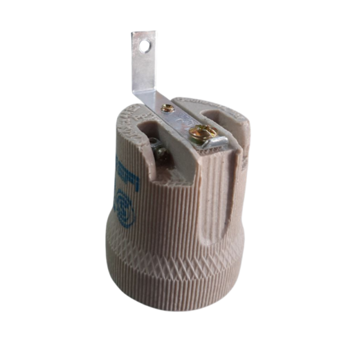 PORTALAMPARA E27 CERAMICO C/ ESCUADRA