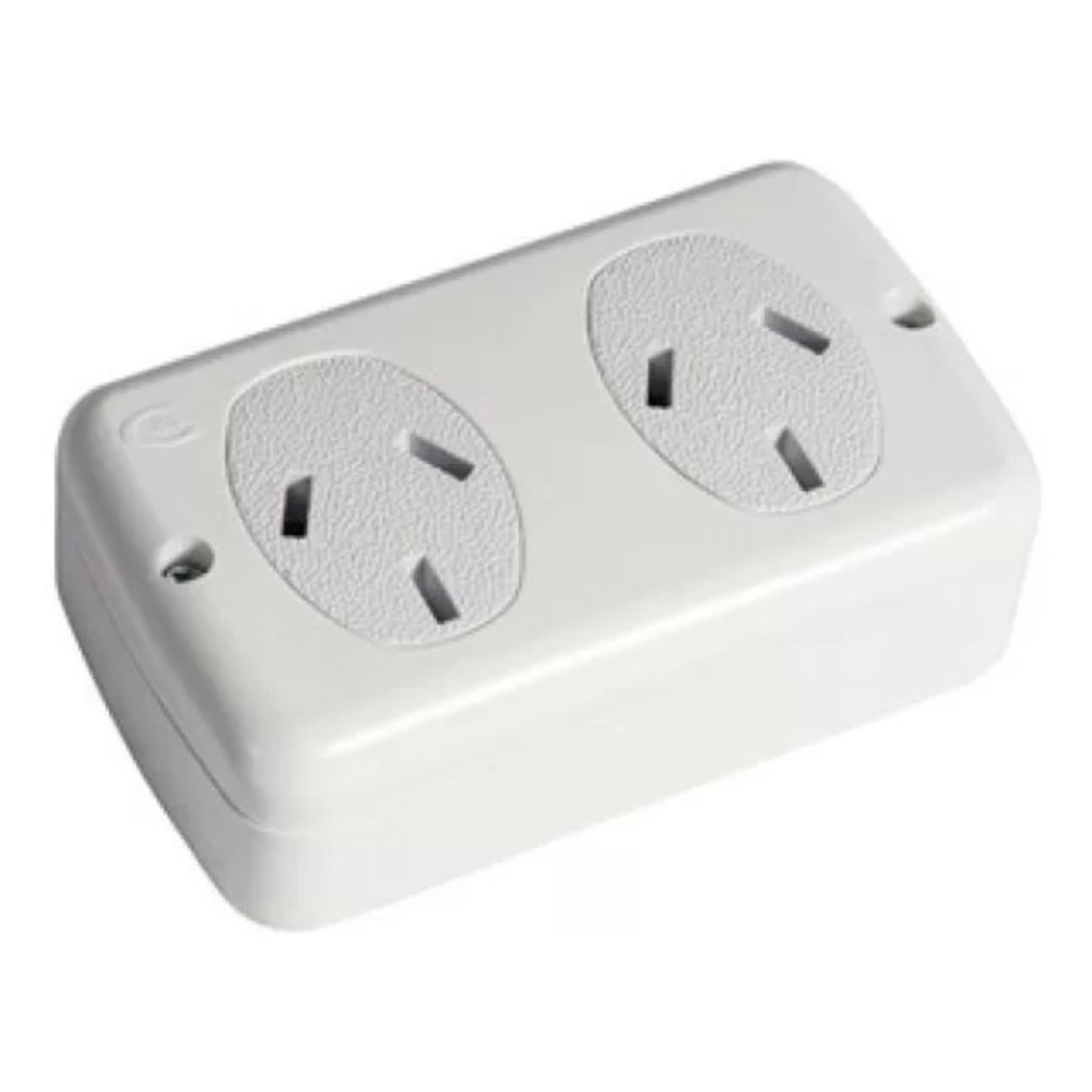 TOMA EXTERIOR DOBLE 20AMP