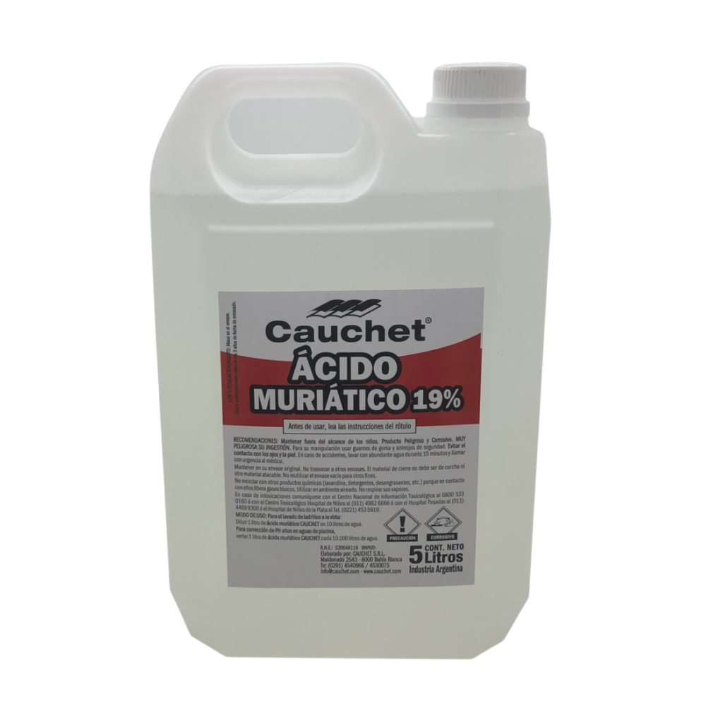 ACIDO MURIATICO 5L - CAUCHET