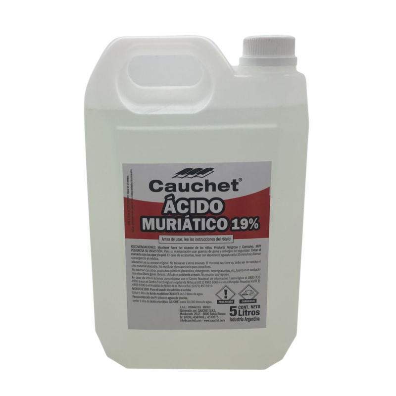ACIDO MURIATICO 5L - CAUCHET