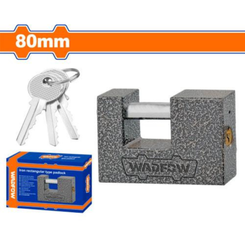 CANDADO DE HIERRO PERNO PASANTE 80MM - WADFOW