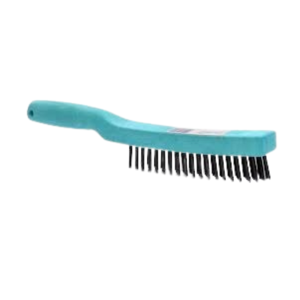 CEPILLO ACERO MANGO PLASTICO 4X19