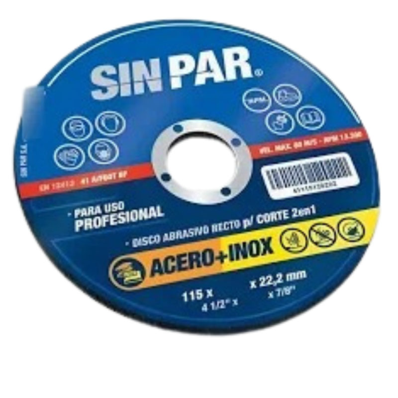 DISCO DE CORTE 115X22,2 (4) SIN PAR