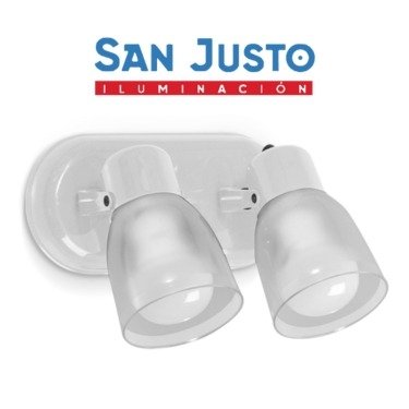 APLIQUE 2 LUCES BLANCO - SAN JUSTO