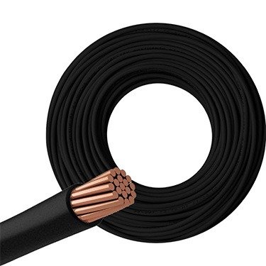 CABLE UNIPOLAR 6 MM - NEGRO X MT