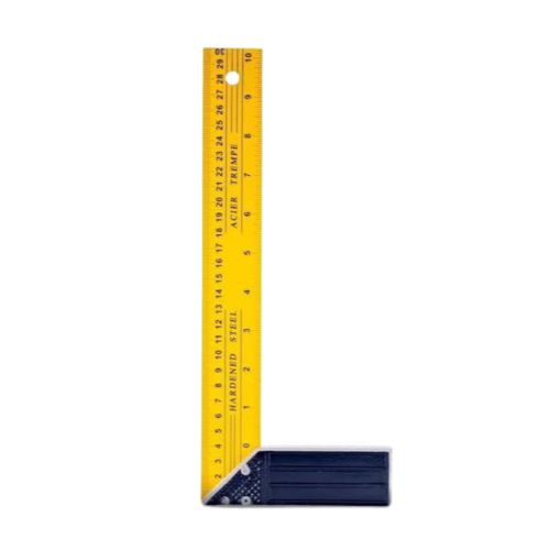 ESCUADRA DE CARPINTERO 40CM REFORZADA AMARILLA