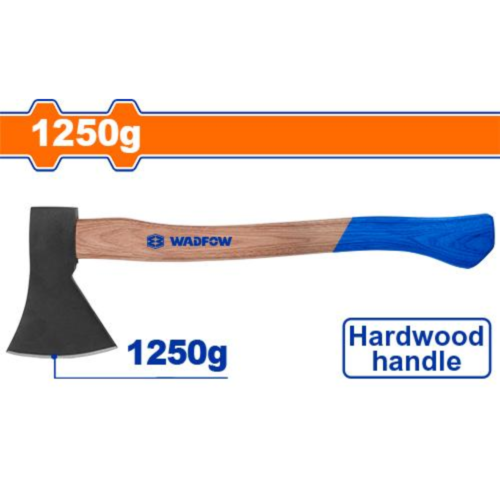 HACHA 1250GR MANGO DE MADERA - WADFOW ***