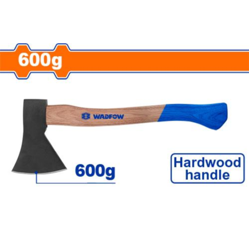 HACHA 600 GR MANGO DE MADERA - WADFOW ***