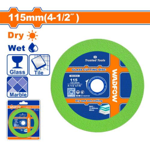 DISCO DE CORTE PARA VIDRIO 4″ 115MM - WADFOW