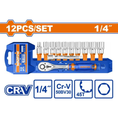 JUEGO DE TUBOS CON CRIQUE DE 1/4 - 12 PZS - WADFOW