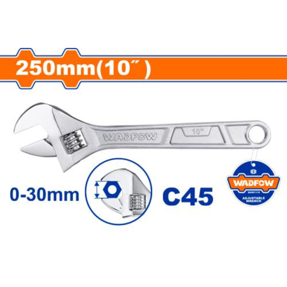 A8093 LLAVE FRANCESA 10" 250MM - WADFOW